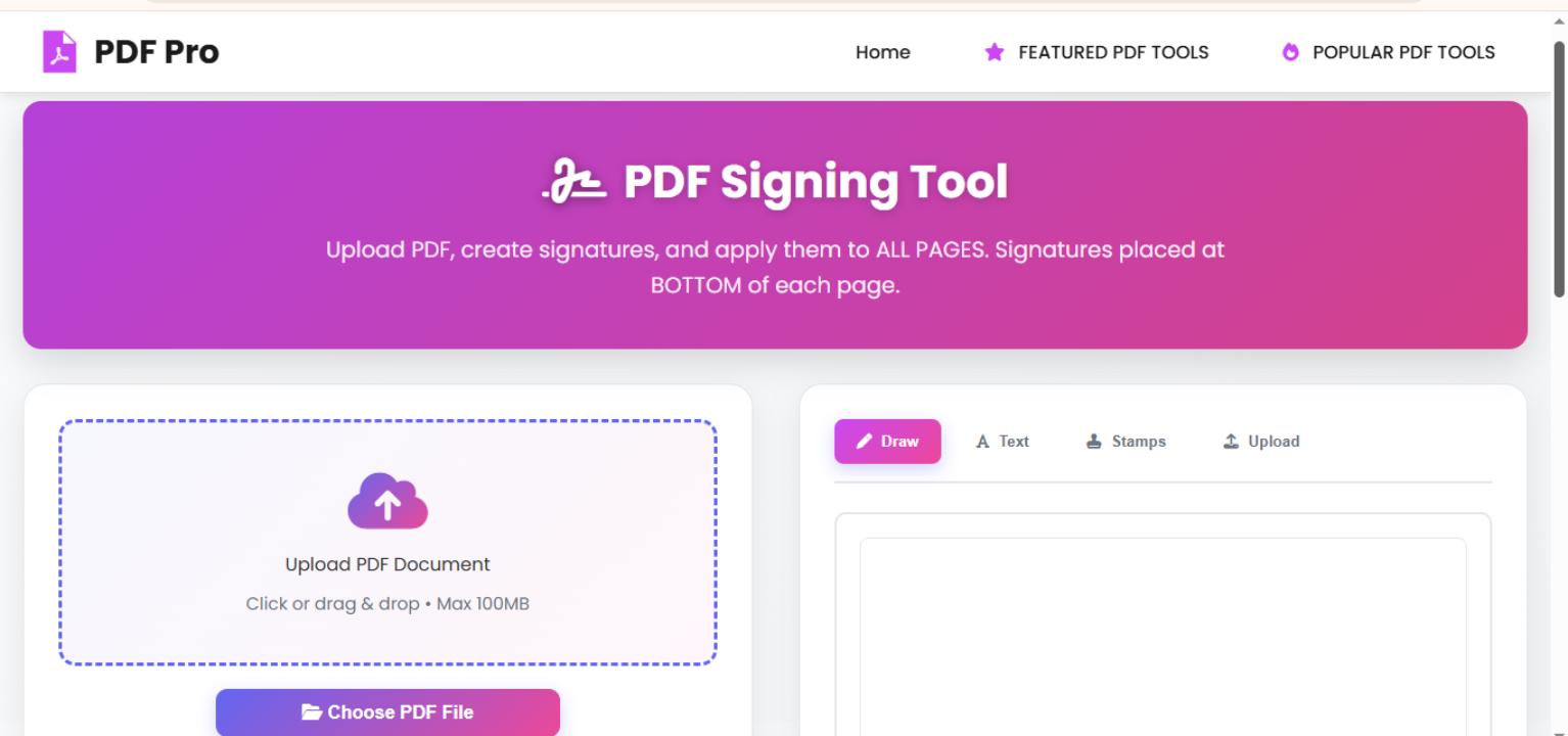 Sign PDF Tool